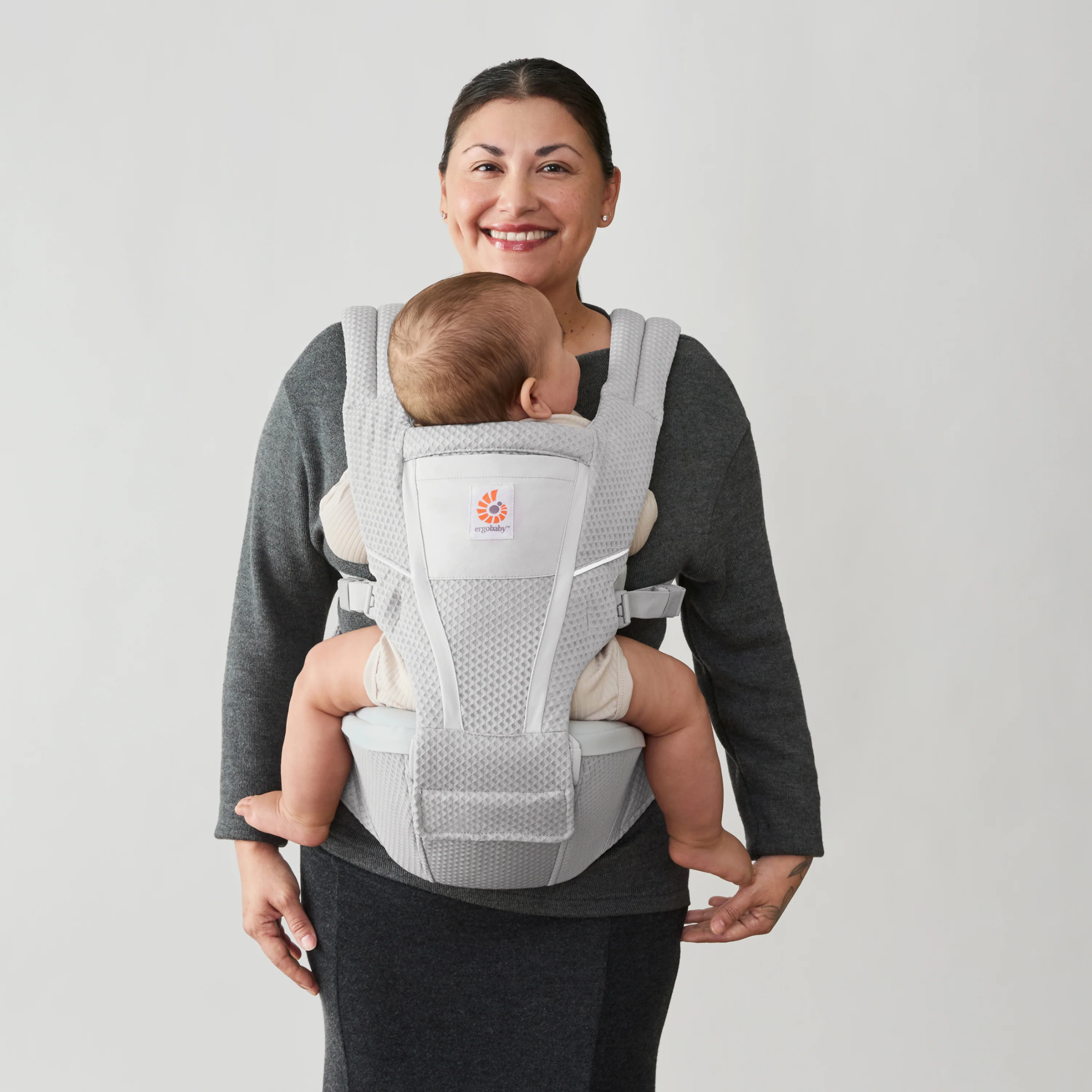 Alta Hip Seat Baby Carrier - Pearl Grey - Image 3