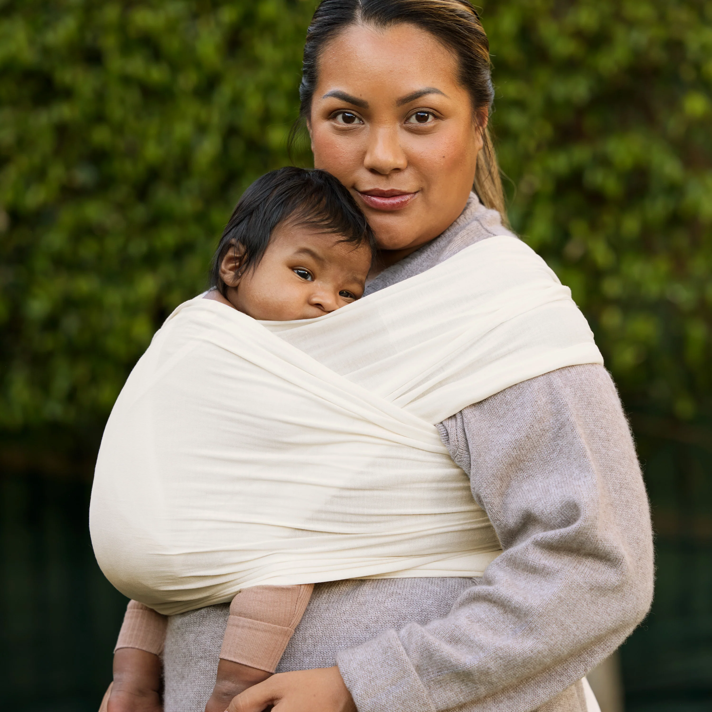 Aura Wrap Sustainable Knit - Cream - Image 2