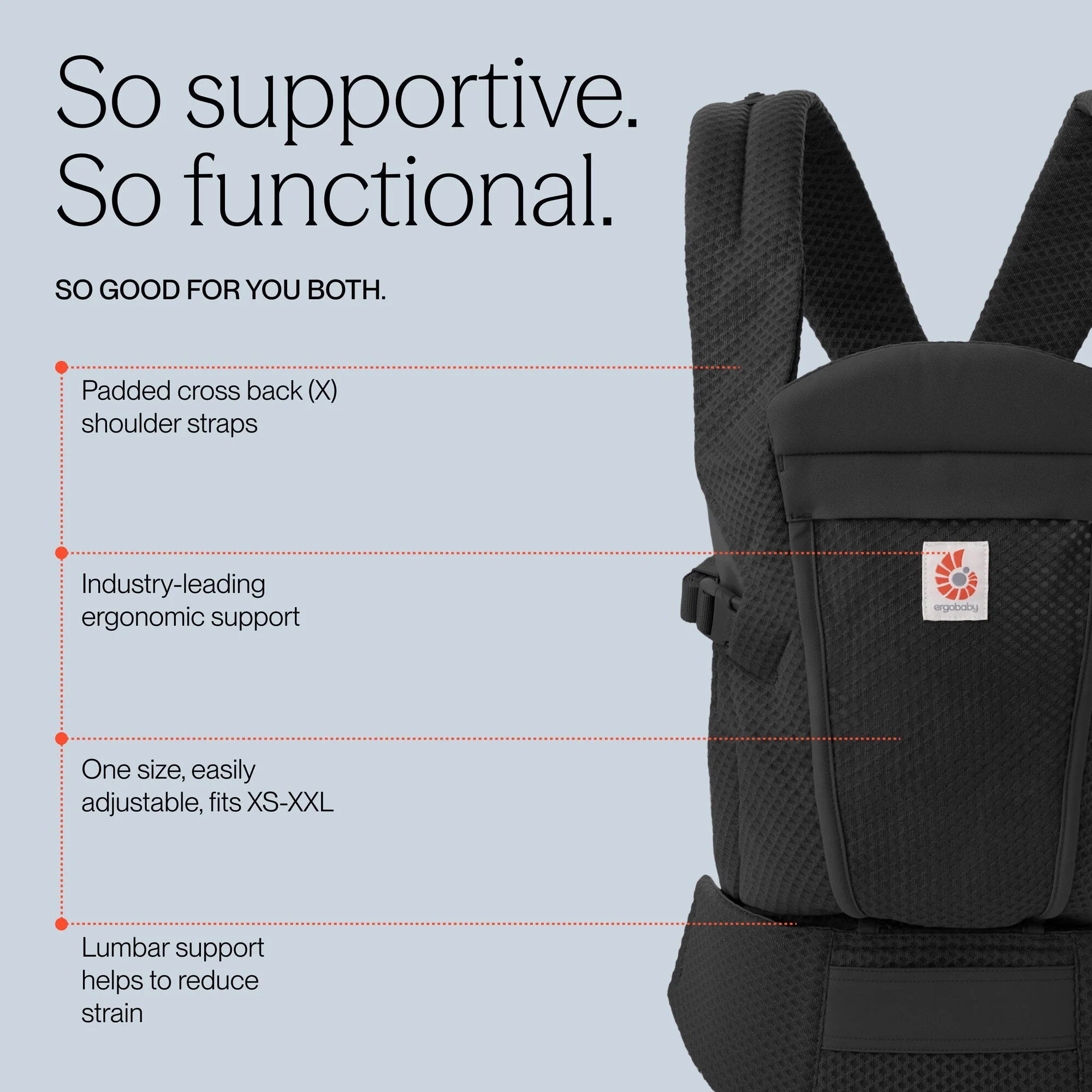 Omni Lite Baby Carrier - Onyx Black - Image 10