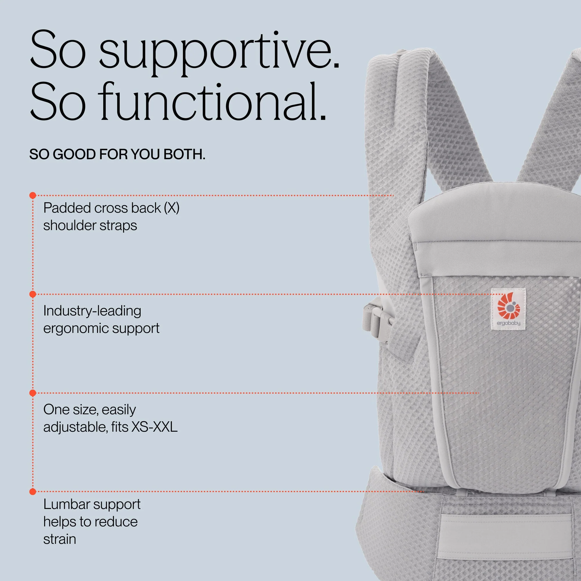 Omni Lite Baby Carrier - Pearl Grey - Image 9
